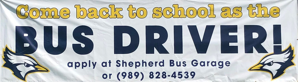 Bus Drivers Wanted Sign