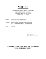 COMMITTEE OF THE WHOLE MEETING
